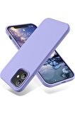 iPhone 12 ve 12 Pro Uyumlu içi Kadife Lansman Silikon Kılıf Full Koruma Sağlayan Kılıf (Siyah)