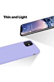 iPhone 12 ve 12 Pro Uyumlu içi Kadife Lansman Silikon Kılıf Full Koruma Sağlayan Kılıf (Siyah)