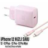  iPhone 12 Uyumlu Şarj Aleti HIZLI PD Şarj Cihazı Apple iPhone 12 Pro 12 Plus 12 Pro Max 25W HIZLI