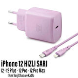  iPhone 12 Uyumlu Şarj Aleti HIZLI PD Şarj Cihazı Apple iPhone 12 Pro 12 Plus 12 Pro Max 25W HIZLI