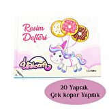 Çınar Uninote Resim Defteri Dikişli Küçük Boy A5 20 Yaprak 12 Adet 
