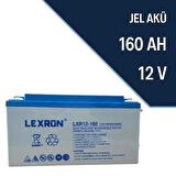 Lexron 12V 160AH DEEP CYCLE NANO CARBON JEL AKÜ