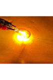 10 Adet 12V T15 W16W Dipsiz Turuncu Renk Ampul