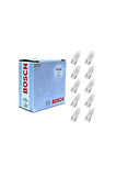 Bosch 10 Adet 12V T10 W5W Dipsiz Standart Renk Ön Park Plaka Tavan İç Aydınlatma Ampulü