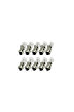 10 Adet 12V T4 4W 53 Tip Standart Renk Ampul BA9S