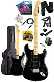 Midex RPH-40BK Full Black Elektro Gitar Seti HSH Manyetik Maple Klavye Üst Kalite