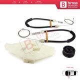 Citroen C Elysee Peugeot 301 için Ön Sol Cam Kriko Set 9674412480