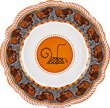 Karaca X Arslantepe Dalgalı Hitit Arslanı Porselen Pasta Tabağı 20 Cm