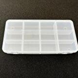 Hayal Sepeti 12 Bölmeli Kapaklı Organizer Kutu 20x10x3 cm