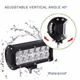 2 Adet 12 Ledli Motosiklet Scooter Uyumlu Led Sis Farı Açma Kapatma Tuşlu