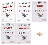 Limit TYT Matematik Geometri Fizik Kimya ve Biyoloji 5li Set + Telefon Standı
