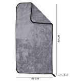 40x80 cm Çift Katmanlı Araç Kurulama Bezi – Ultra Emici Oto Kurulama Bezi 1 Adet