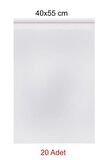 Kendinden Yapışkanlı (Bantlı) Şeffaf Jelatin Torba 40x55 cm 20 Adet