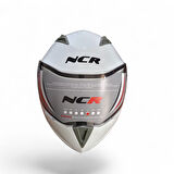 NCR-158 ÇENE AÇILIR GÖZLÜKLÜ E-CE BELGELİ PARLAK BEYAZ