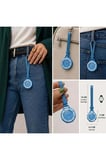 Piyatech Mavi Askılı Cep Saati Hemşire Saati Çanta Ve Pantolon Aksesuarı Anahtarlık Sekizgen Unisex Saat