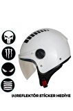 NCR KASK ÇENESİZ 230 ECE BELGELİ - BEYAZ