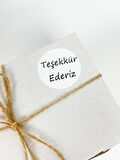 Teşekkür Ederiz 40mm Yuvarlak Yapışkanlı Sticker Etiket 120 Adet