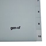 Gen-Of Ayraç Seperatör 1-10 Rakamlı 3 Adet (GEN-1301)