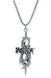 Slipknot Örme Zincir Kolye - Gümüş Kaplama - Erkek Kadın Kolye - No:1544