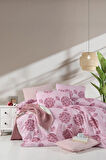 Lastikli Çarşaflı Çift Kişilik Nevresim Takımı Elegant Pink