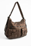 Suni Deri Sırt Çantası Bronz (Model: 571-13-10B)