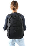 Orta Boy Sırt Çantası Ultra Hafif Çok Cepli Siyah (Model:571-13-9E)