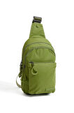 Üç Bölmeli Unisex Göğüs (Bodybag) Çantası Açık Yeşil (Model: 571-9N) 