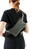 Çok Cepli Bel Çantası Unisex Gri (Model: 571-13-9R)