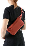 Çok Cepli Bel Çantası Unisex Kiremit (Model: 571-13-9R)