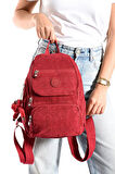Ultra Hafif Çok Cepli Küçük Boy Sırt Çantası Unisex Kırmızı (Model: 571-4G)