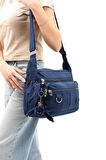 Çapraz Askılı Ultra Hafif Çok Cepli Bayan Omuz Çantası Laci (Model: 571-6D) 