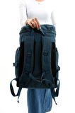 Büyük Boy Ultra Hafif Çok Bölmeli Dağcı Çantası Mavi (Model: 571-7D) 