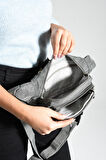 Çok Cepli Bel Çantası Unisex Gri (Model: 571-7F) 