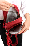 İki Bölmeli Unisex Göğüs (Bodybag) Çantası Kırmızı (Model: 571-8B) 