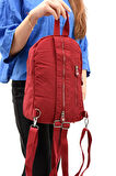 Hem Sırt Hem Göğüs  Spor Genç Kadın Çantası Kırmızı (Model: 571-8D) 