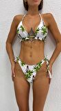 Bağcık Brazil Floral Bikini