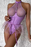 Etekli Latex Bodysuit