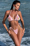 Çiçek Detay Brazilian Bikini