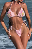 Çiçek Detay Brazilian Bikini