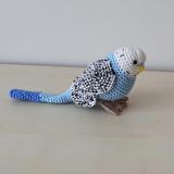 Amigurumi Kuş  Muhabbet Kuşu mavi