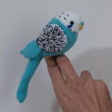 Amigurumi Kuş  Muhabbet Kuşu Turkuaz
