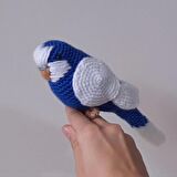 Amigurumi Kuş Muhabbet Kuşu Lacivert