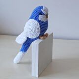 Amigurumi Kuş Muhabbet Kuşu Koyu Mavi