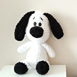 Amigurumi Örgü Oyuncak Köpek Beyaz