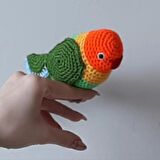 Amigurumi Örgü Oyuncak Kuş Cennet Papağan Muhabbet Kuşu