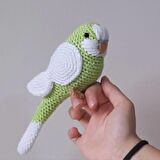 Amigurumi Kuş Muhabbet Kuşu Elma Yeşili