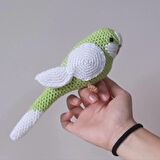 Amigurumi Kuş Muhabbet Kuşu Elma Yeşili