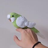 Amigurumi Kuş Muhabbet Kuşu Elma Yeşili