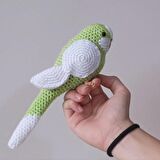 Amigurumi Kuş Muhabbet Kuşu Elma Yeşili
