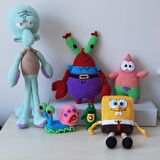 Amigurumi Oyuncak Bebek Sünger Bob ve Arkadaşları